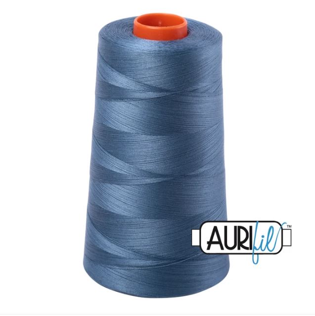 Aurifil Mako 50wt Cotton Thread Cone - 1126 Blue Grey