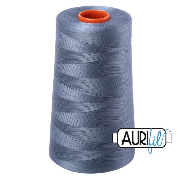 Aurifil Mako 50wt Cotton Thread Cone - 1246 Dark Grey