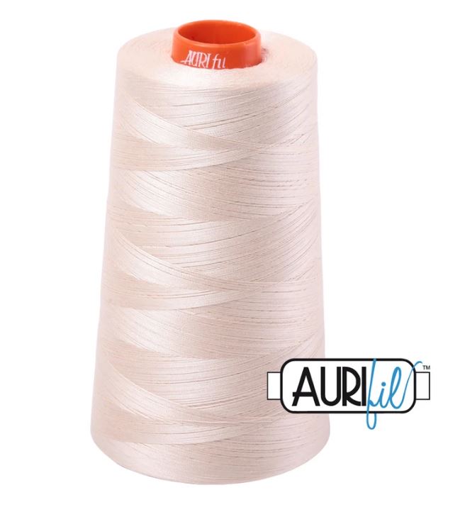 Aurifil Mako 50wt Cotton Thread Cone - 2000 Light Sand