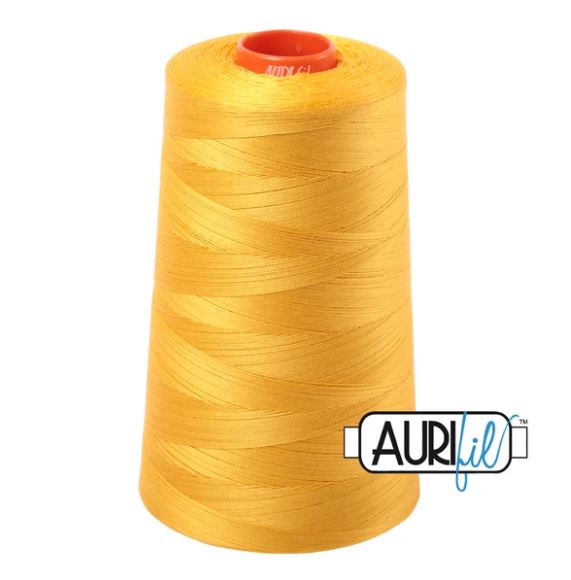 Aurifil Mako 50wt Cotton Thread Cone - 2135 Yellow