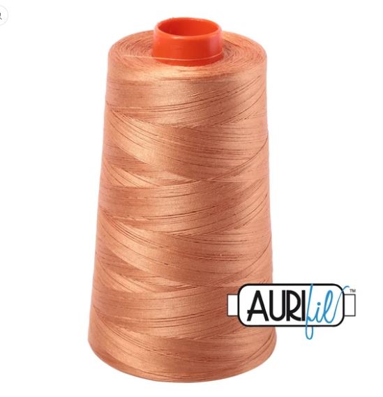 Aurifil Mako 50wt Cotton Thread Cone - 2210 Caramel