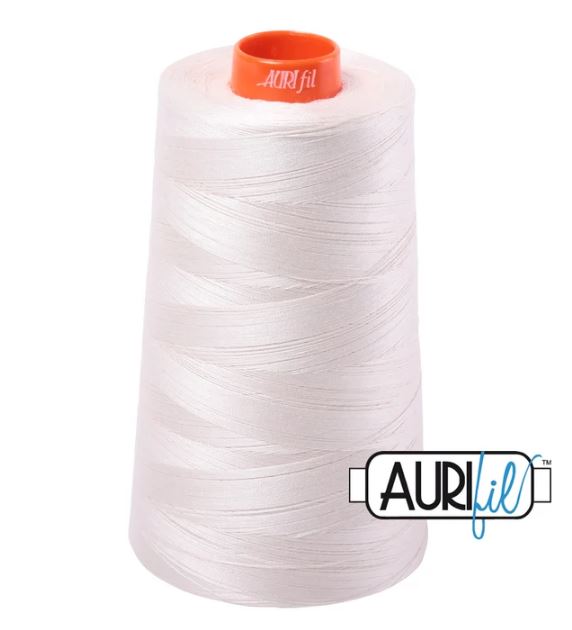 Aurifil Mako 50wt Cotton Thread Cone - 2311 Muslin