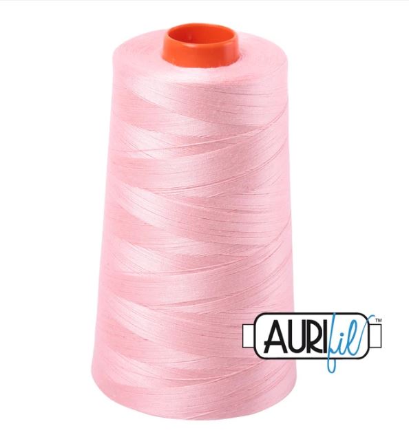 Aurifil Mako 50wt Cotton Thread Cone - 2415 Blush
