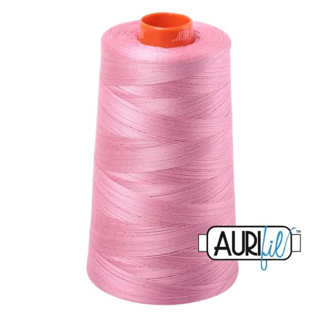 Aurifil Mako 50wt Cotton Thread Cone - 2430 Antique Rose