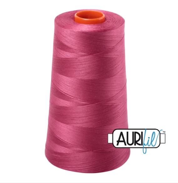 Aurifil Mako 50wt Cotton Thread Cone - 2455 Medium Carmine Red