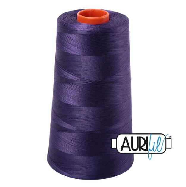 Aurifil Mako 50wt Cotton Thread Cone - 2581 Dark Dusty Grape