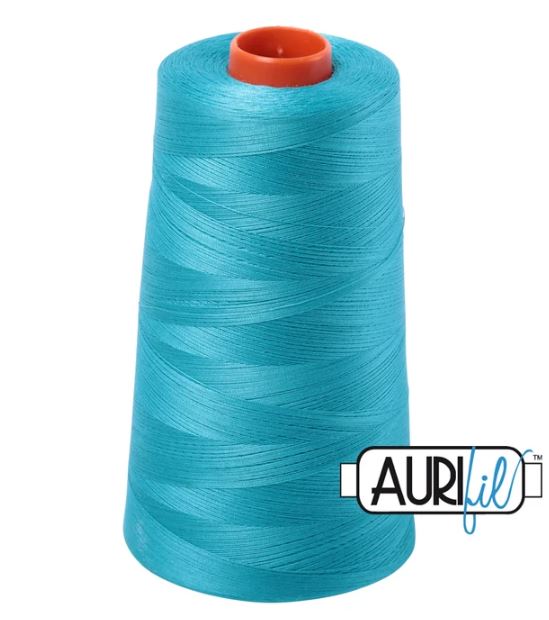 Aurifil Mako 50wt Cotton Thread Cone - 2810 Turquoise