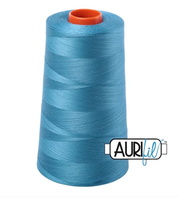 Aurifil Mako 50wt Cotton Thread Cone - 2815 Teal