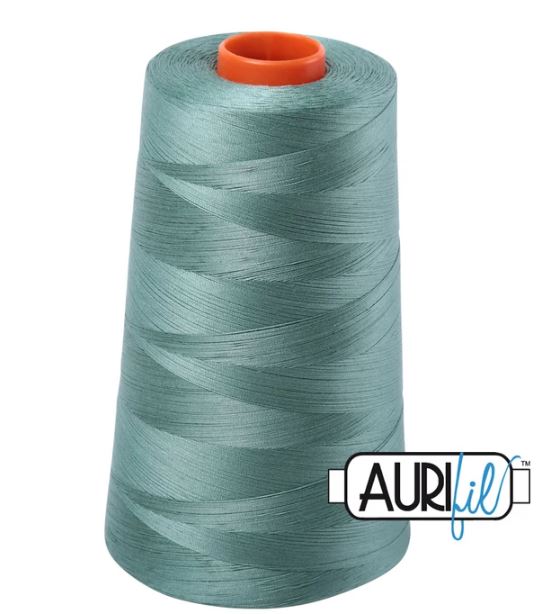 Aurifil Mako 50wt Cotton Thread Cone - 2850 Medium Juniper