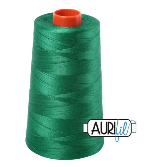 Aurifil Mako 50wt Cotton Thread Cone - 2870 Green