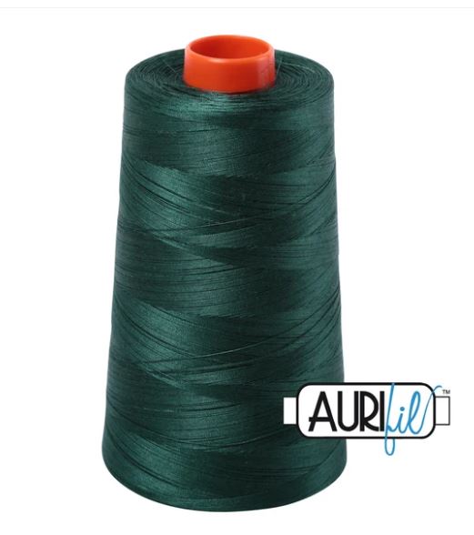 Aurifil Mako 50wt Cotton Thread Cone - 2885 Medium Spruce