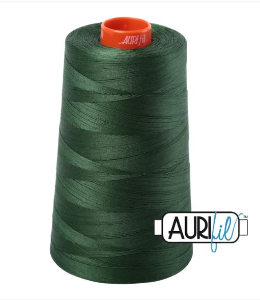 Aurifil Mako 50wt Cotton Thread Cone - 2892 Pine