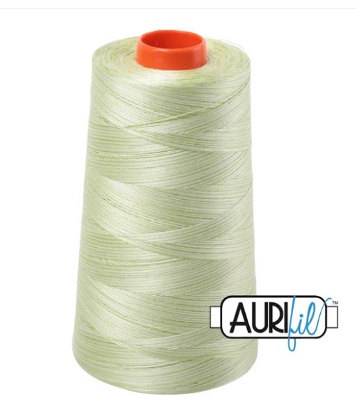 Aurifil Mako 50wt Cotton Thread Cone - 3320 Light Spring Green