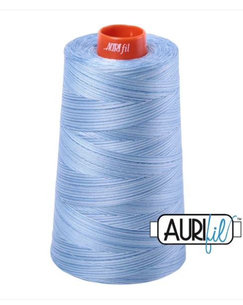 Aurifil Mako 50wt Cotton Thread Cone - 3770 Stone Washed Denim