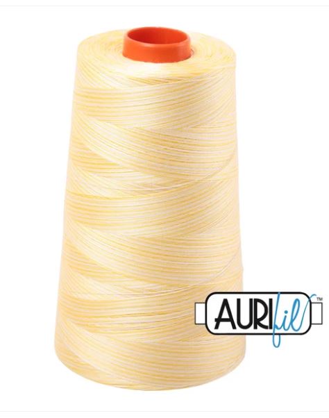 Aurifil Mako 50wt Cotton Thread Cone - 3910 Lemon Ice