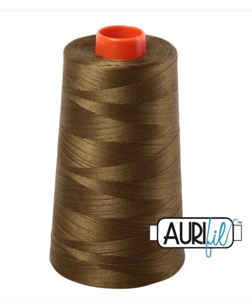 Aurifil Mako 50wt Cotton Thread Cone - 4173 Dark Olive