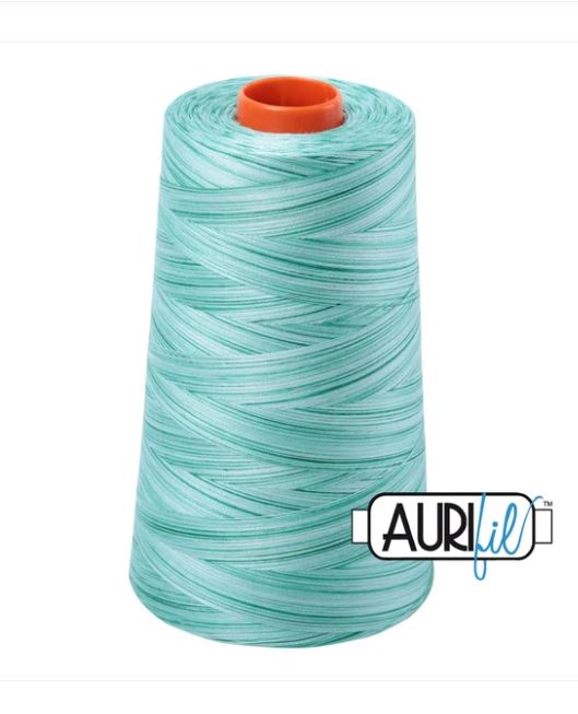 Aurifil Mako 50wt Cotton Thread Cone - 4662 Creme de Menthe