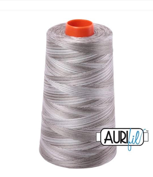 Aurifil Mako 50wt Cotton Thread Cone - 4670 Silver Fox