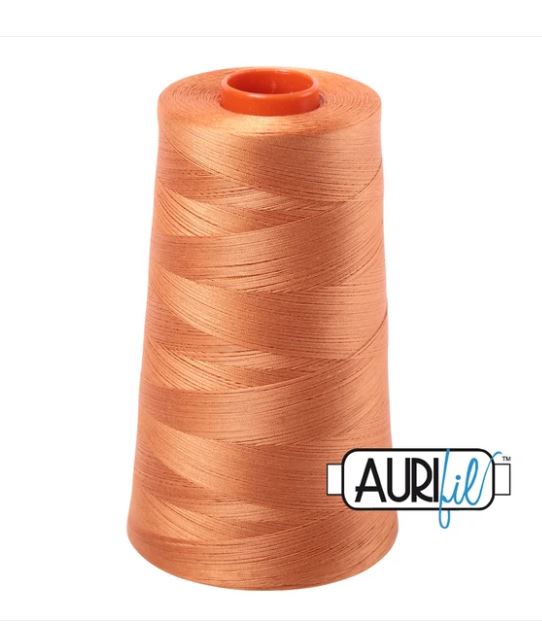 Aurifil Mako 50wt Cotton Thread Cone - 5009 Medium Orange