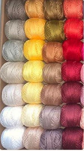 Valdani Pearl Cotton Collections Beautiful Colour Pack - 77 Solid Colours | Special Order