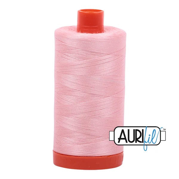 Aurifil Cotton Thread : Color 2415 Blush Valdani perle cotton size 12 thread spool for quilting and embroidery