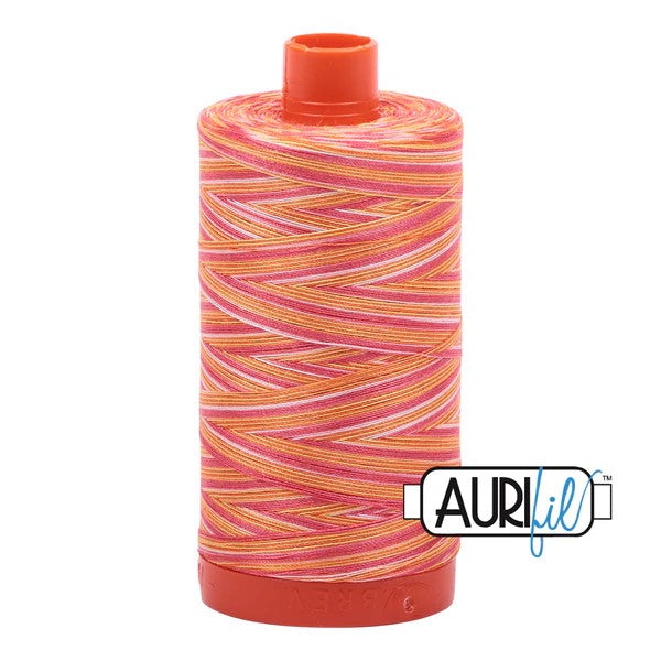 Aurifil Cotton Thread : Color 4657 Tramonto a Zoagli Valdani perle cotton size 12 thread spool for quilting and embroidery