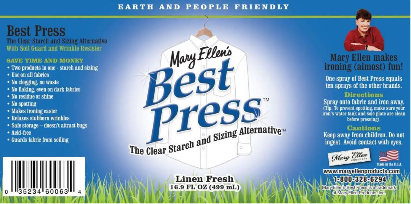 Best Press Starch Spray - Linen Fresh | 499 ml / 60063