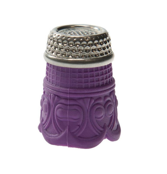 Bohin 91733 Silicon Thimble with Steel Top Size Large Purple