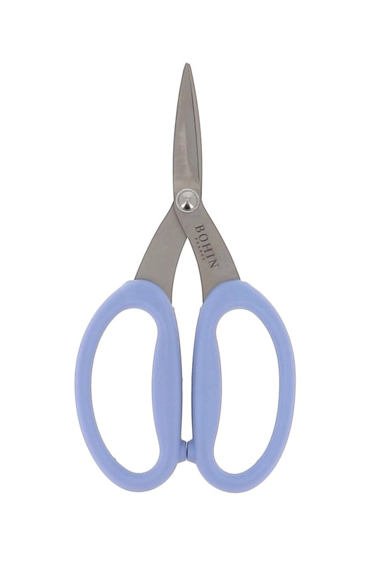 Bohin Precision Micro-Serrated Scissors 6 3/4" - Blue