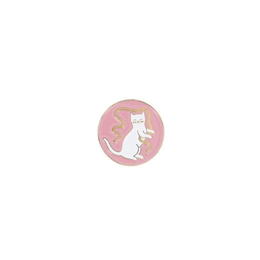 Bohin Needle Minders - Audrey Jeannie Collection - Ribbon Cat / Pink