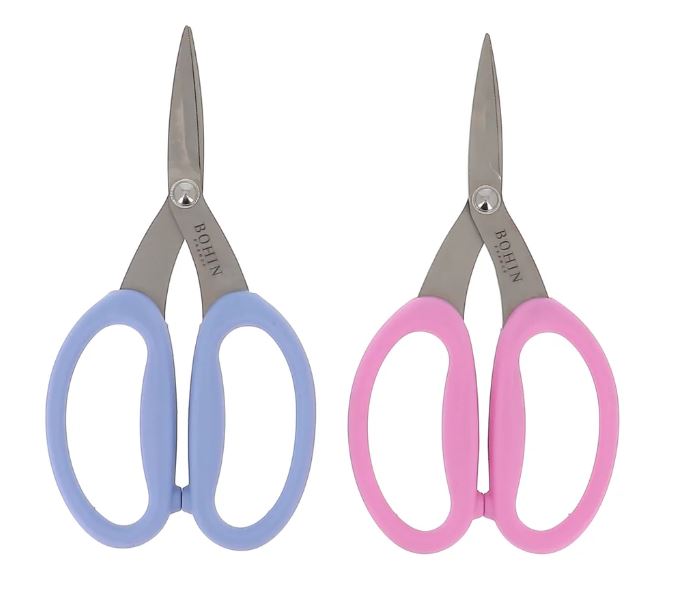 Bohin Precision Micro-Serrated Scissors 6 3/4" - Pink