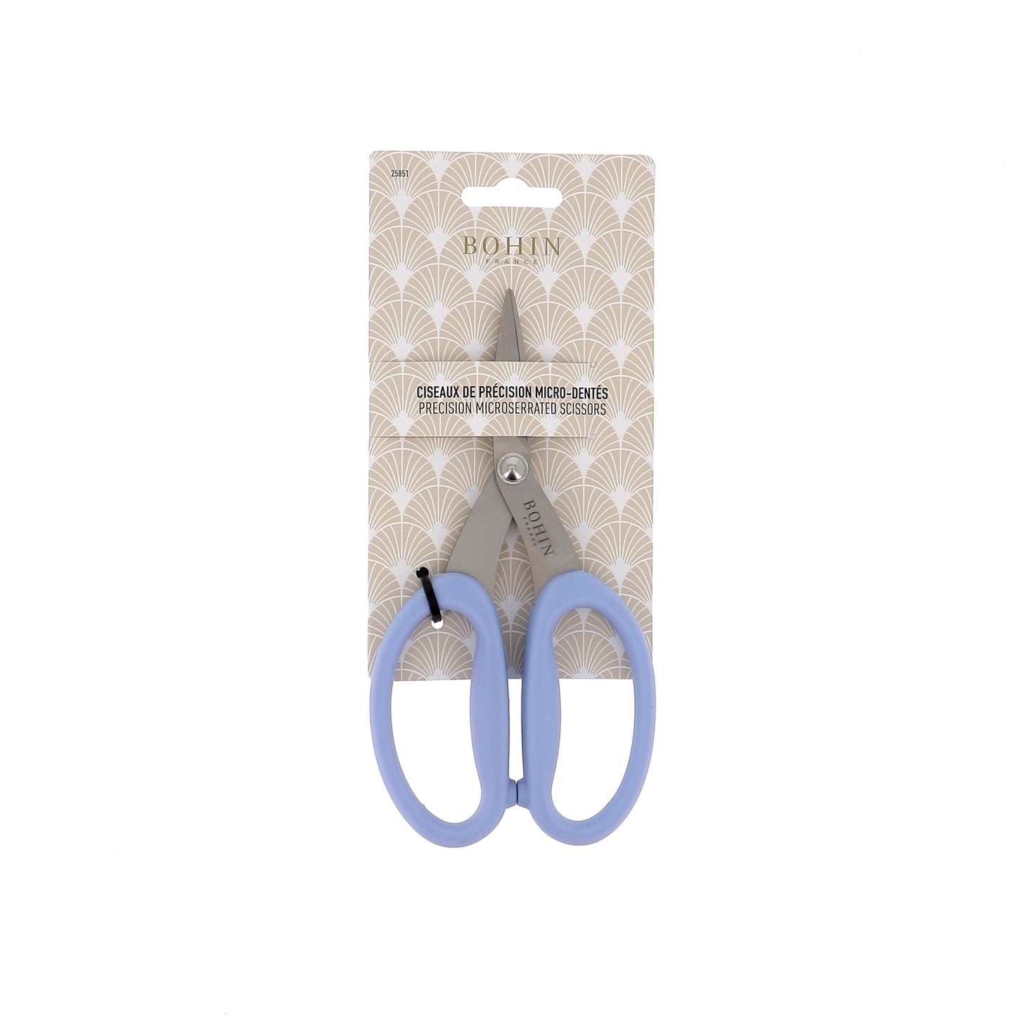 Bohin Precision Micro-Serrated Scissors 6 3/4" - Blue