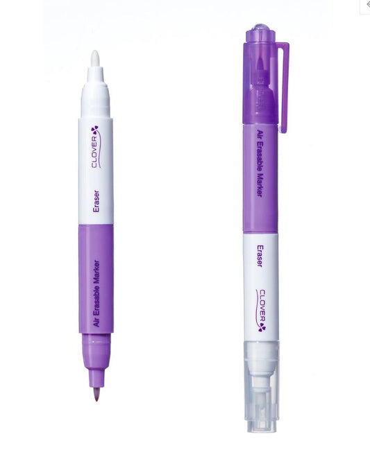 Clover Air Erasable Marker With Eraser, Fine, Purple / 5032