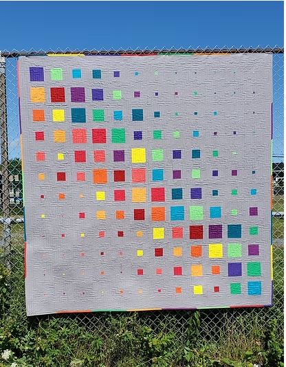 Colour Pops Quilt Pattern by Wild Daisy Quilts / WDQ125 - Queen Size 90 in by 90 in