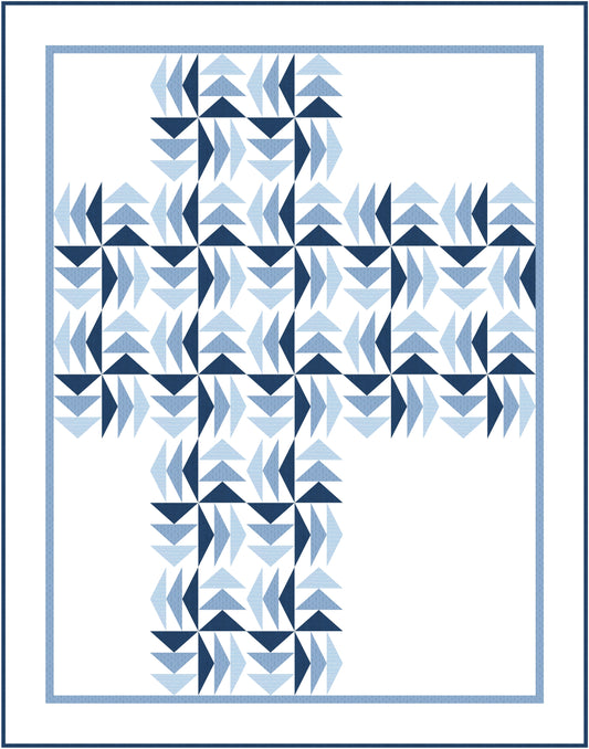 The Long Way Round Quilt Pattern / 6 Sizes (Baby to King) designed by Stephanie - Sunny Quilt Creative