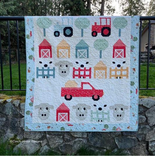 Farm Life Quilt Pattern by Coach House Designs / CHD2340 - 60" x 65" Lap Quilt