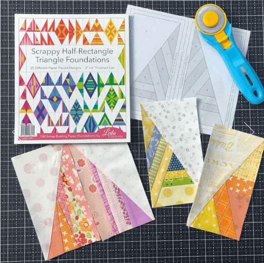 Scrappy Half-Triangle Foundation Pad by Leila Gardunia
