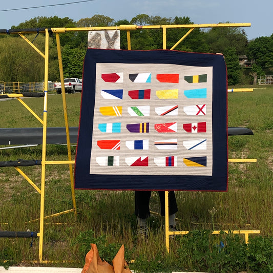 Row Hard - Lap & Wall Hanging Size Quilt Pattern Designed by Lorna Costantini