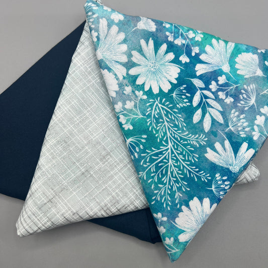 3 Piece - Fat Quarter Bundle with Floral Print