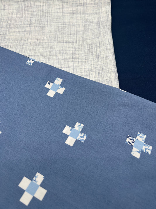 3 Piece - Fat Quarter Bundle / Blue Bundle