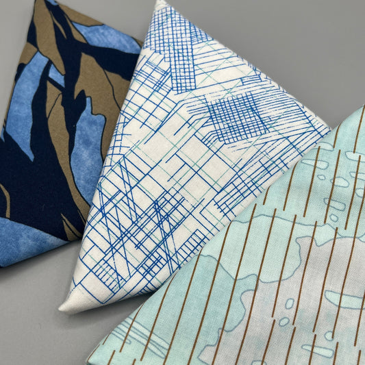 3 Piece - Fat Quarter Bundle / Carolyn Friedlander Blue Bundle
