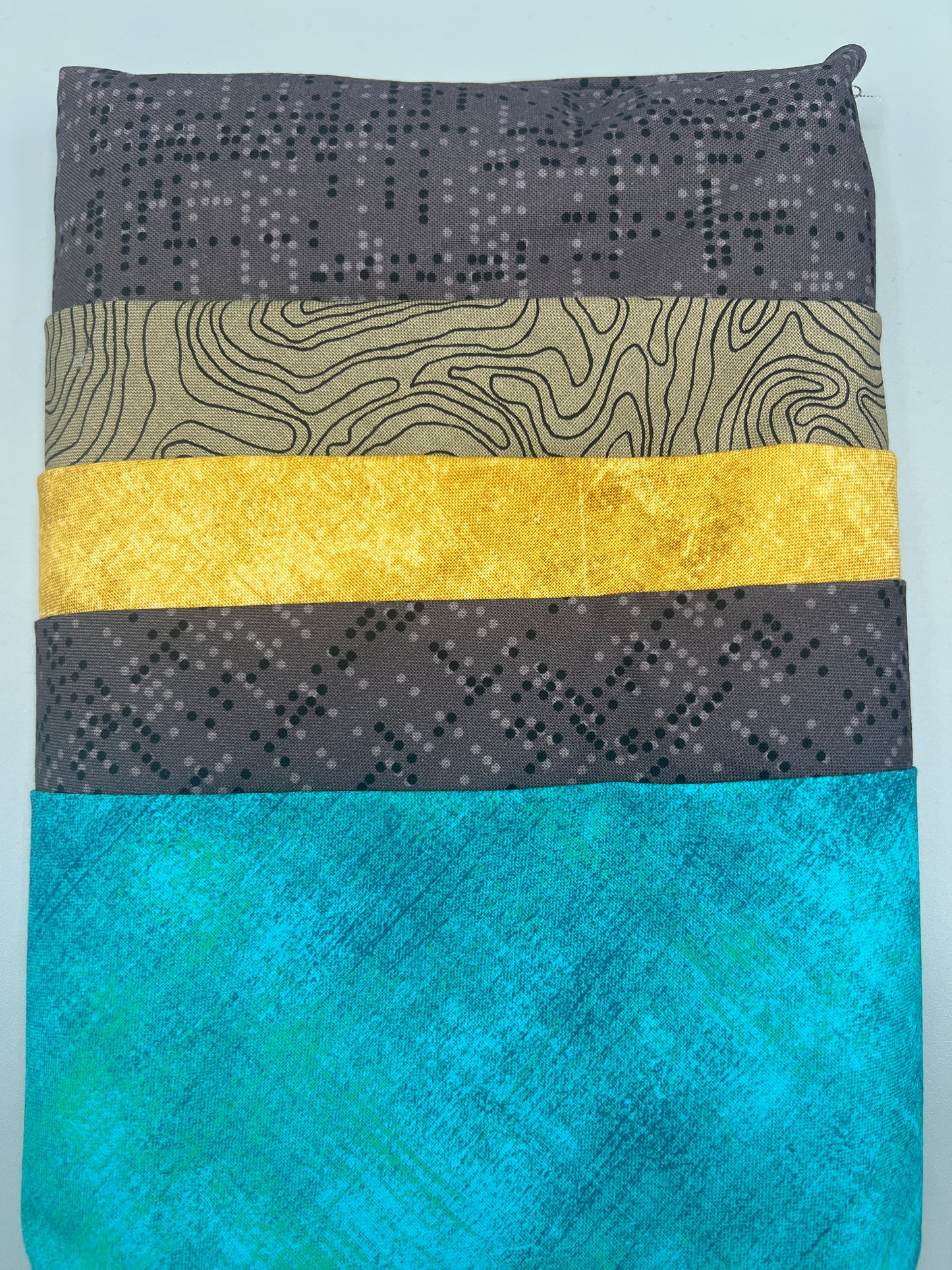 Big Stitch Quilting Series Throw Pillow Kit - Version 2 w/ assorted coordinated Backing Fabric / Original Design by Lorna Costantini