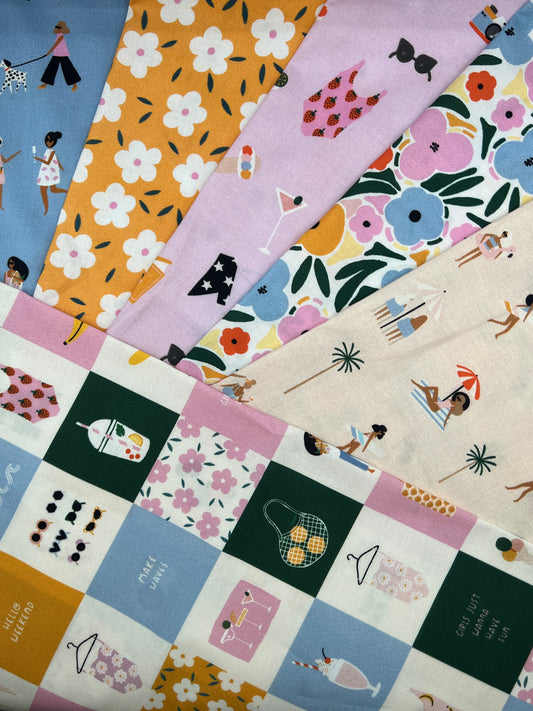 Weekend Away 6 PC Fat Quarter by Duchess Plum for Dashwood Studio