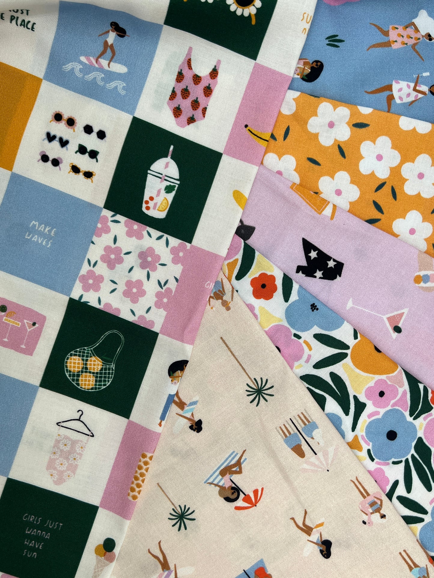 Weekend Away 6 PC Fat Quarter by Duchess Plum for Dashwood Studio
