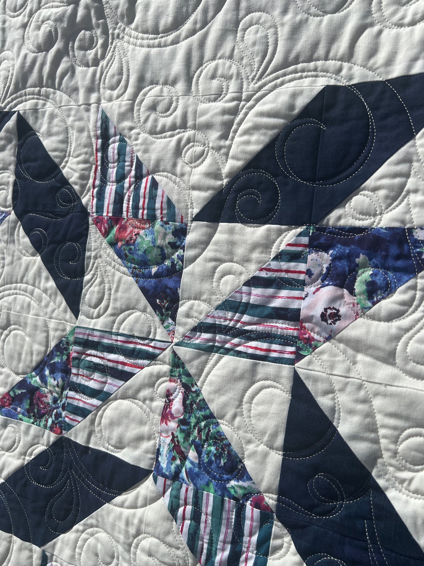 Sorella King Size Quilt Kit - VERSION 7 / With Original Pattern by Lorna Costantini / with Art Gallery Floral Print