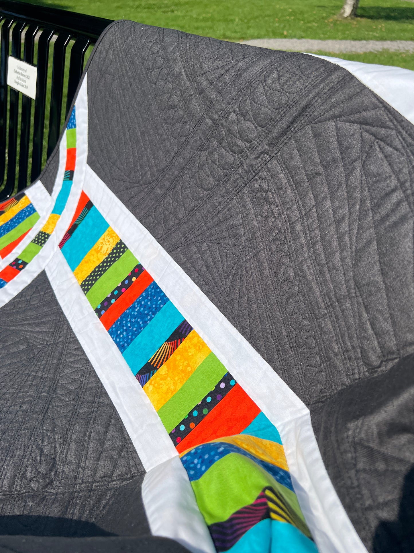 Intersections - Custom Quilt Throw by Karen Jantz 46” x 54"