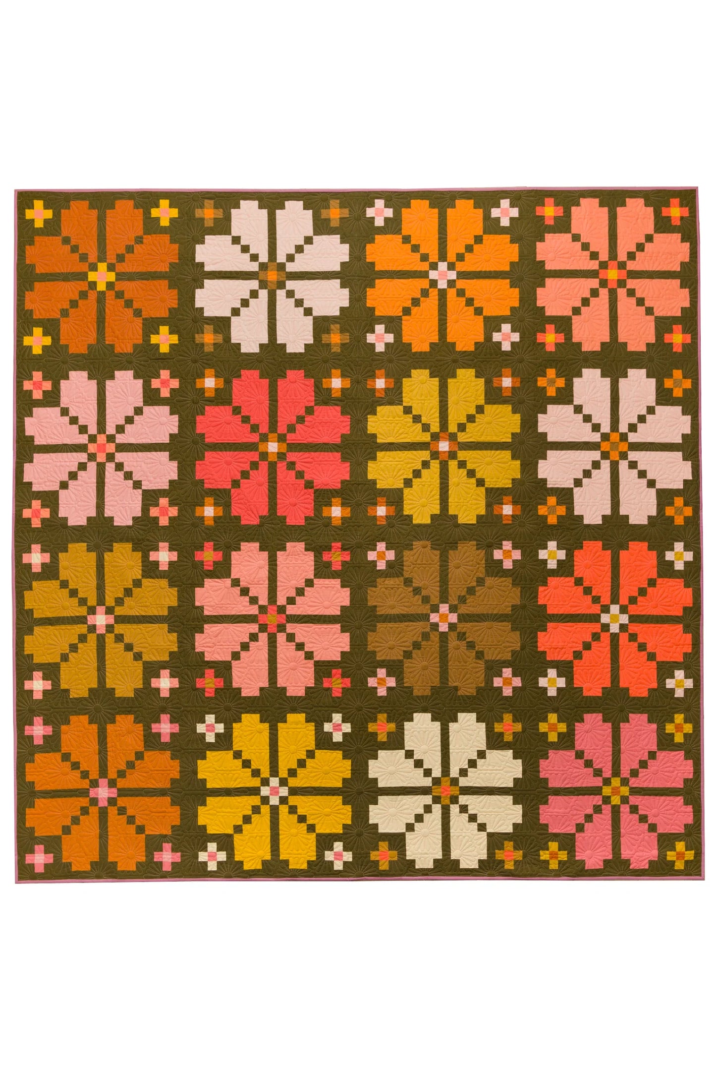 Knitted Blooms Quilt Pattern by Lo & Behold Stitchery