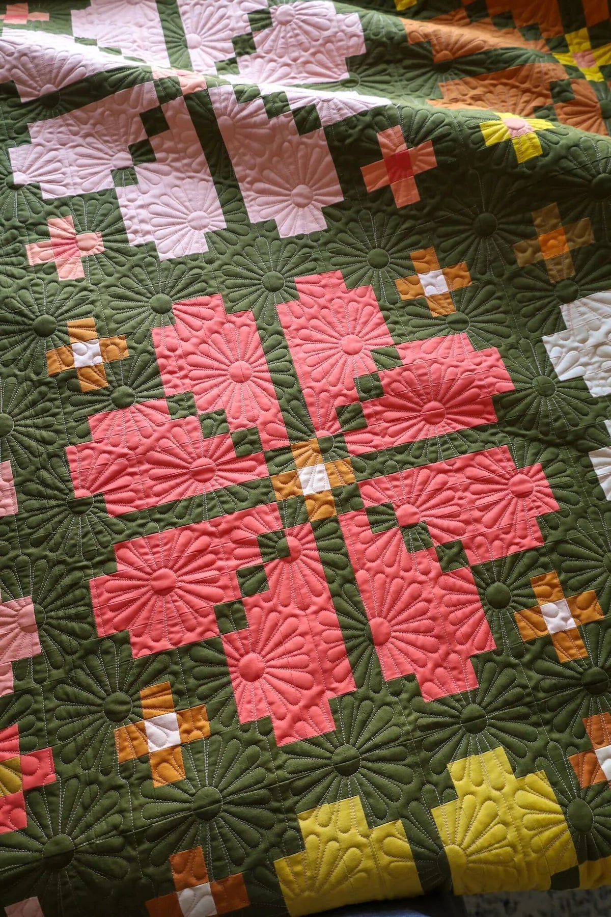 Knitted Blooms Quilt Pattern by Lo & Behold Stitchery