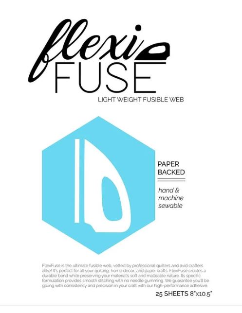 FlexiFuse Lightweight Fusible Web - 25 Sheets