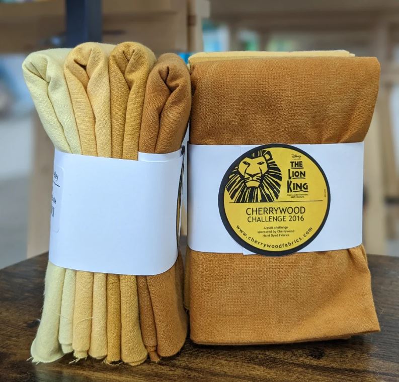 CHERRYWOOD Hand Dyed Fabrics - Fat Quarter Bundle - 4pc - Lion King Medley